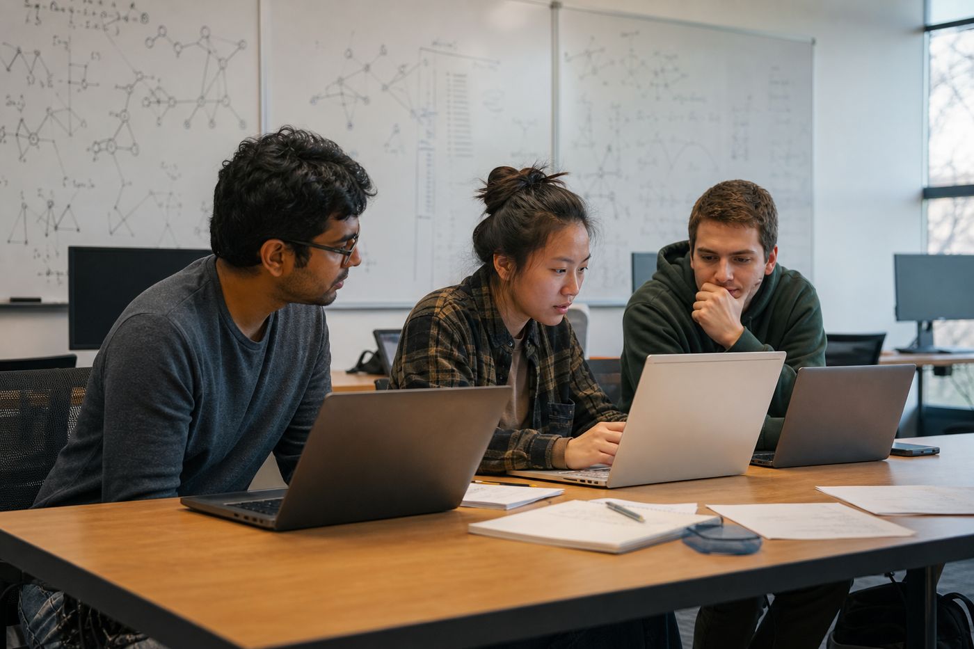 Students working in SERA Lab