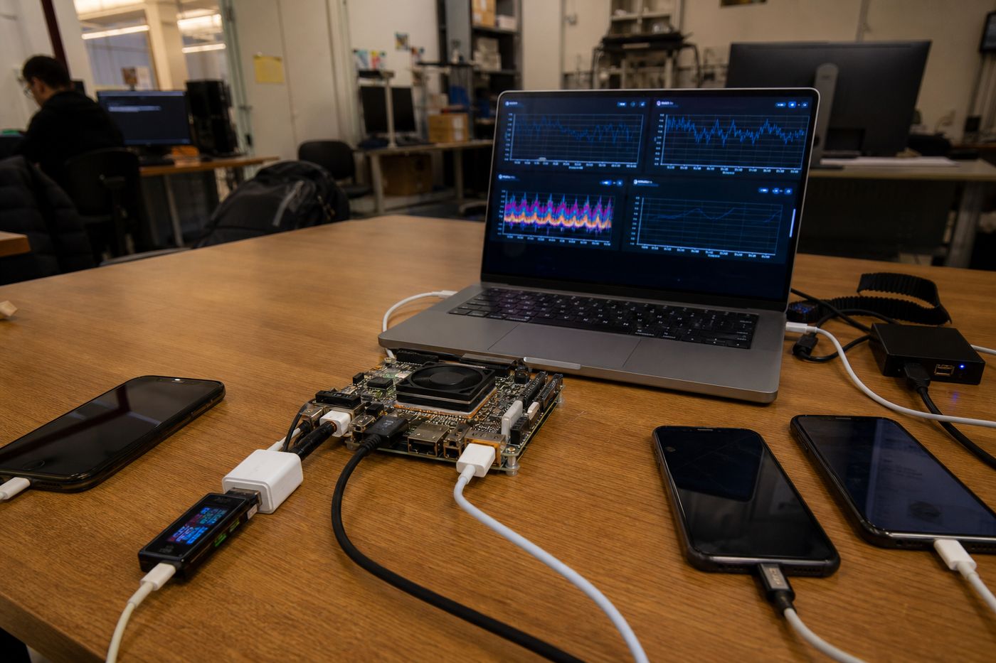 On-device inference testbed